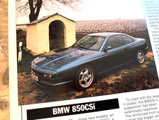 BMW E31 850CSi 850 CSi 1993 LAUNCH DRIVE ORIGINAL CAR MAGAZINE ROAD TEST REVIEW