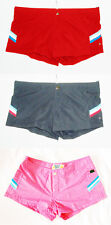 WOMEN'S SURF BOARD SHORTS, RED/BLACK/PINK + stripes on the back & pockets, new