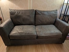 Stokers leather sofa 3 seater