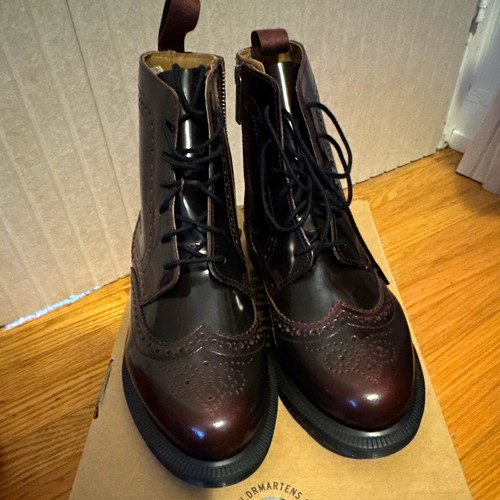 Martens cherry red - martens, leather