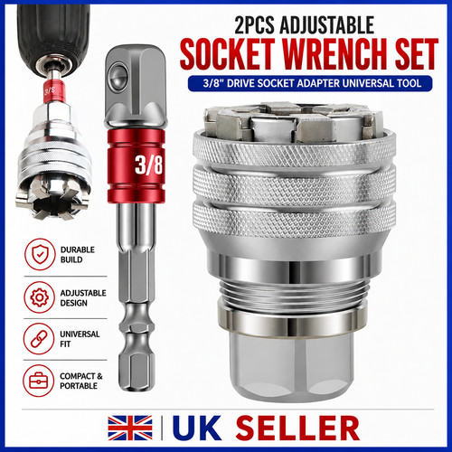 Universal adjustable socket - 2x,