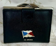 SS Oriana Wallet, Purse, Vintage P&O, Leather