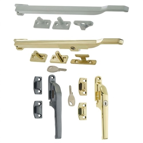 Window locking casement stay - locking, &