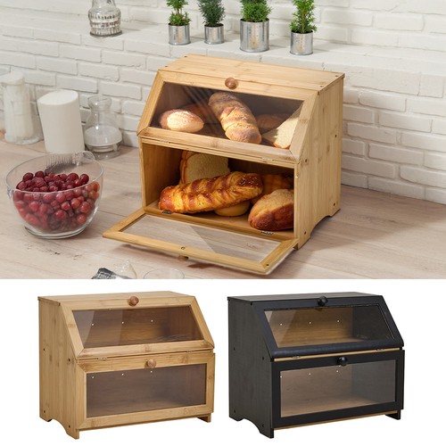 Tier bread bin - 2, wood