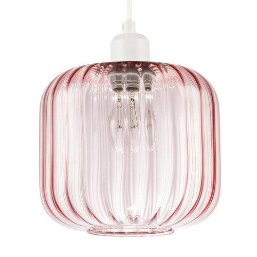 Contemporary soft pink glass - contemporary,