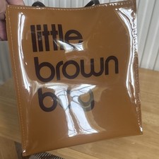 Bloomingdales NYC LITTLE BROWN BAG Iconic Tote Small PVC Bag