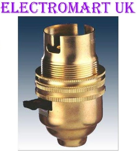 Brass switched lamp light - light, bulb