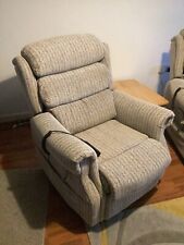 Two Furniture Village York Powered Lift Rise Recline Electric Chairs.