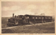 ASHOVER LIGHT RAILWAY, PASSENGER TRAIN, OLD DERBYSHIRE POSTCARD (6514/25)