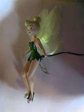 Tinkerbell Disney Christmas Collection Tree Topper w fiber optic wings wand brkn
