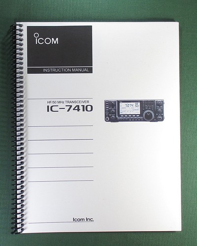 Icom 7410 instruction - ic-7410,