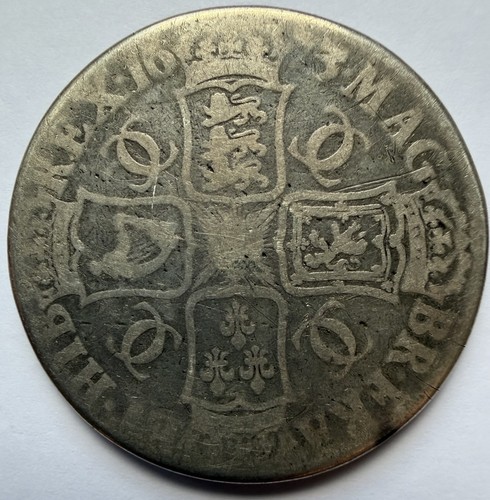 Charles 1673 silver crown - 1673,
