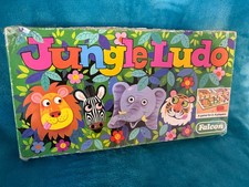 Jungle Ludo 100% Complete Vintage Board Game Falcon
