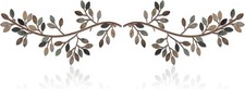 2 Pieces Metal Tree Leaf Wall