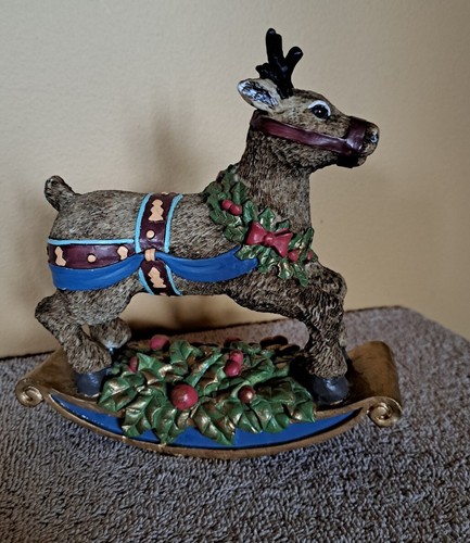 Vintage rocking horse reindeer - vintage,