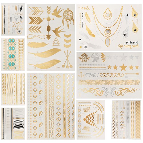 Temporary tattoo flash gold - temporary,