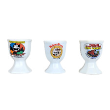 Various Vintage 90's Children's Novelty Cartoon Ceramic Egg Cups