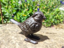 Cast Iron Brown Bird Ornament