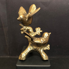 Vintage Solid Brass Birds in