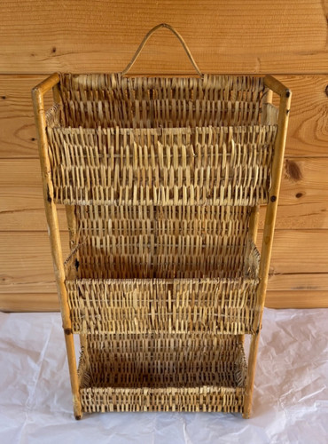 Vintage three tier - vintage, wicker
