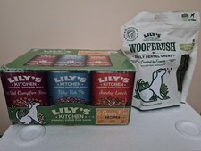 Lily's Kitchen Natural Adult Wet Dog Food Tins Variety Pack 6 x 400g & Woofbrush