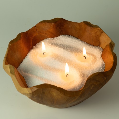 Fragranced candle sand latte - candle,