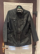 INDIGO COLLECTION M&S NAVY WAX STYLE JACKET SIZE 16 Excellent Condition.