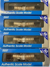 4 X Dapol Silver Bullet China Clay Wagons TMC Professionally Weathered