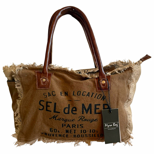 Myra bag brown graphic print - myra,