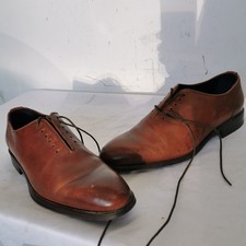 Reiss Leather Oxford Formal Shoes Brown, UK Size 8 (EU 42) RRP £195 - DEFECT