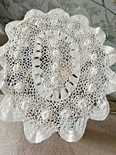 Vintage white cotton crochet - vintage,