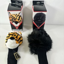 Dunlop Gorilla + Tiger Golf Club Head Covers - Changeable Club Size - Novelty