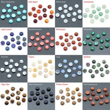 10mm round gemstone flat - gemstone,