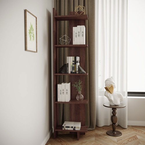 Tier wooden bookshelf tall - wooden,