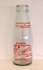 milk bottle : lovely old Jowett of Greetland dairy