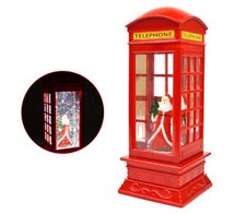 Santa LED Water Phone Box Snow