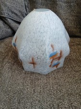 Vintage Mothled Glass Lamp
