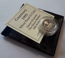 1995 Guernsey Silver Proof One