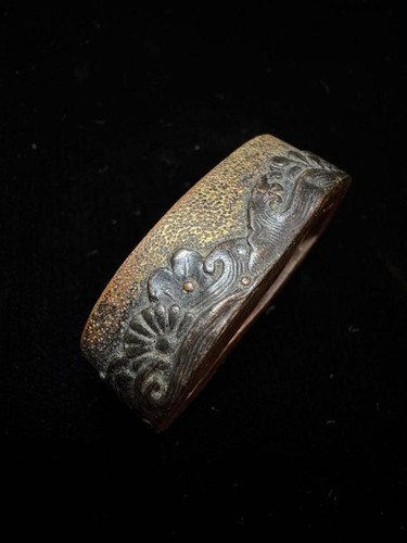 Japanese shakudo fuchi - japanese, kashira