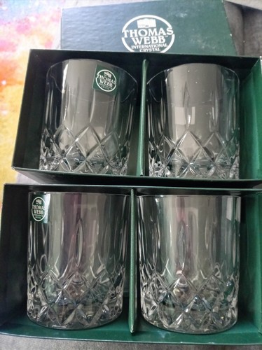 Thomas webb crystal tumblers - webb,
