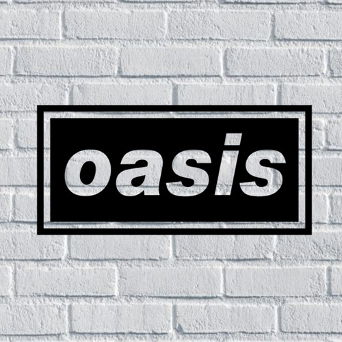 Oasis logo band vinyl sticker - logo,