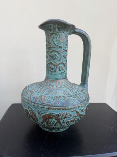 Vintage greek pitcher ewer - greek,