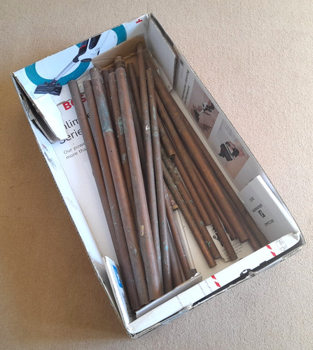 Copper pipe offcuts - pipe, mixed