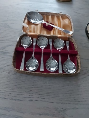 Vintage dessert spoons in - ,