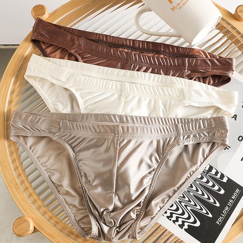 Men satin silk briefs - men's,