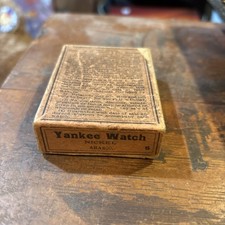 Ingersoll Yankee Nickel-Case Pocket Watch W Arabic Numerals On Dial “Empty” Box