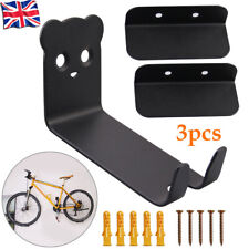 3X Bike Bicycle Cycling Pedal Tire Wall Mount Storage Hanger Stand Rack Mount UK