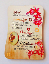 SERENITY FRIDGE MAGNET  ~ Wood