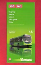 Transdev Timetable Leaflet - Keighley Bus 762/5 to Silsden & Ilkley - March 2013