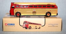 CORGI CLASSICS 98465 1:50 YELLOW COACH 743 BURLINGTON TRAILWAYS BOXED
